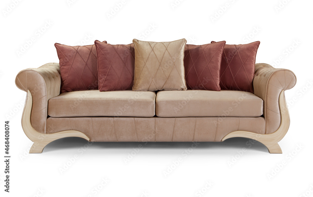 Modern comfortable furniture on white background . front view Modern comfortable furniture on white background . front view