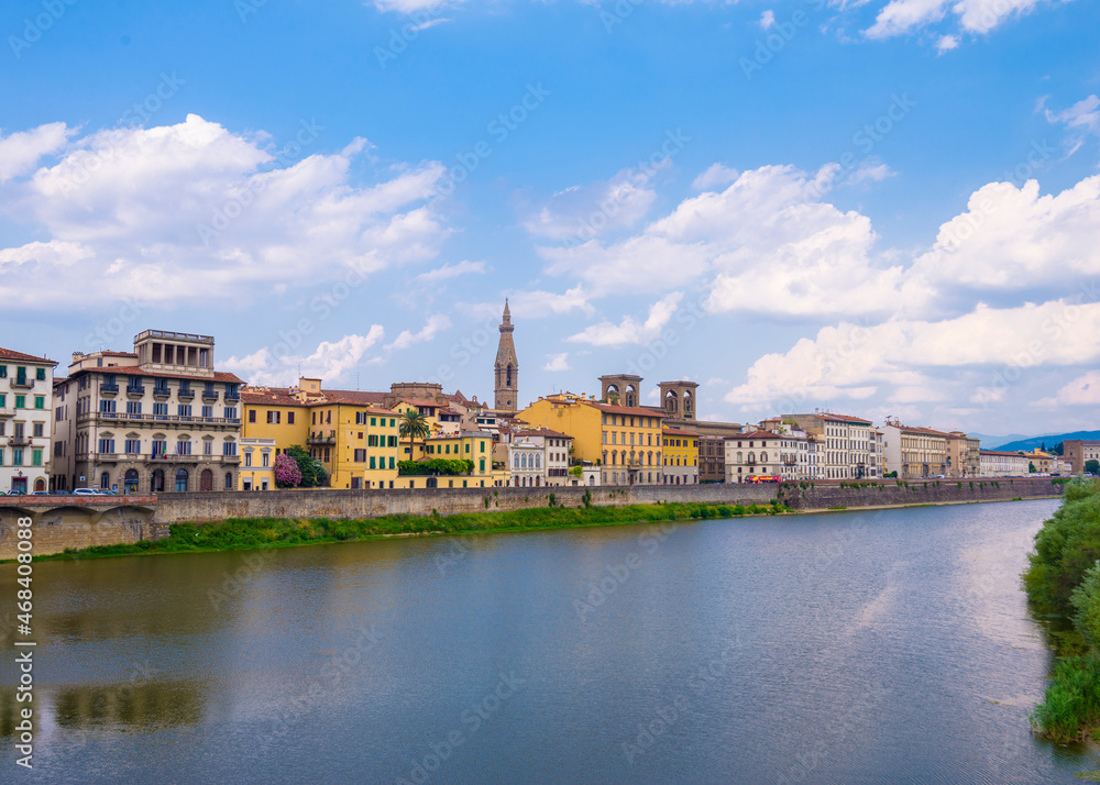 Arno riverside in Florence city in Italy