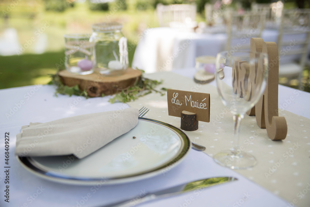 Fototapeta premium Table des mariés décoration
