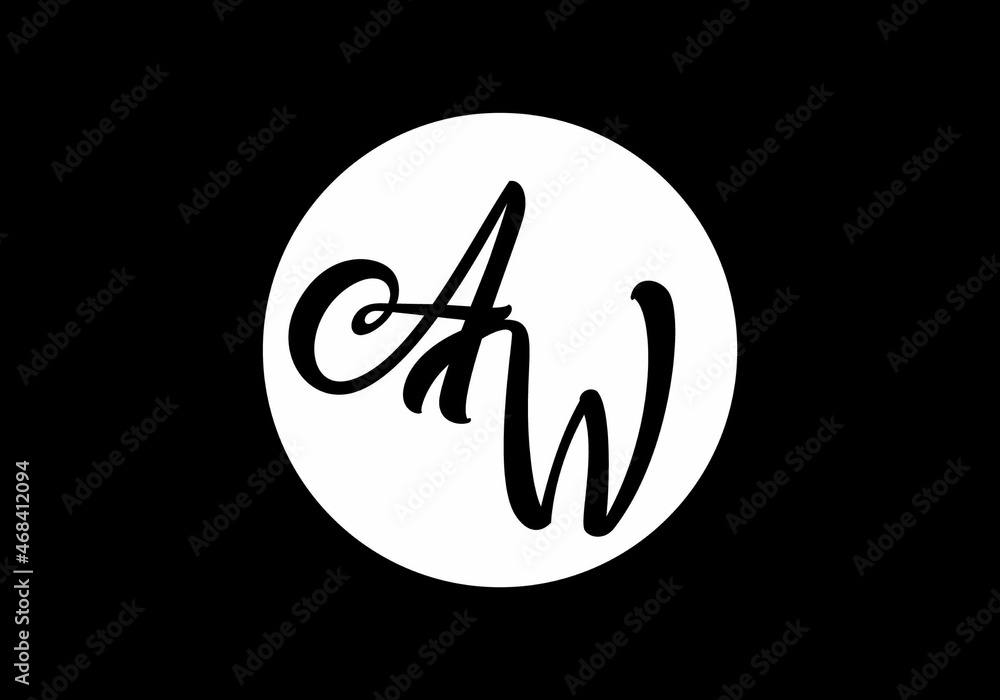 AW initial letter in color AW initial letter in color