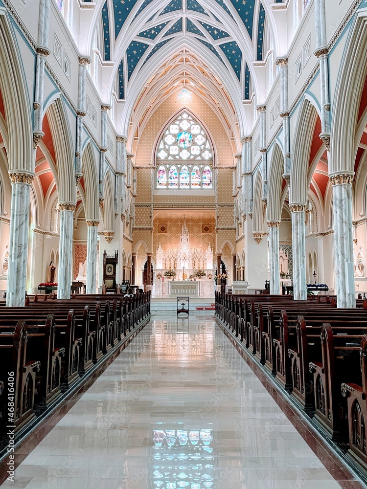 interior of the cathedral of saint mary