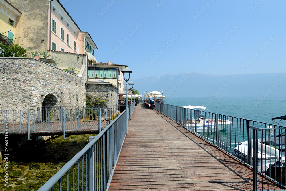 Lake Garda is the largest lake in Italy in Veneto near Verona. Beautiful and mild place for holidays. Here the village of Gargnano