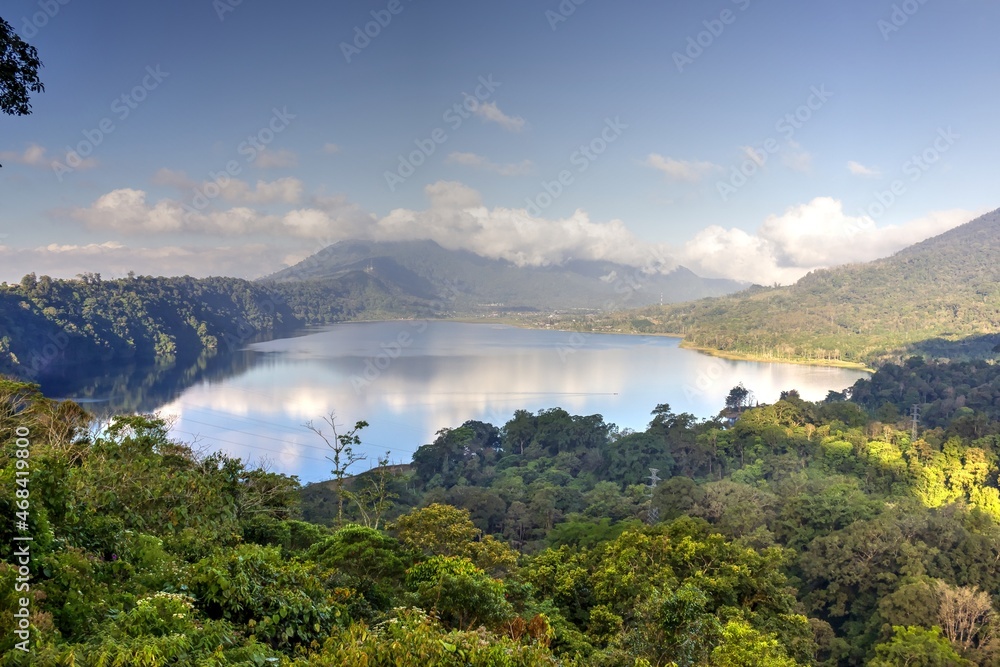 lake Batur, bali, indonesia, lake, water, swimming, nice view