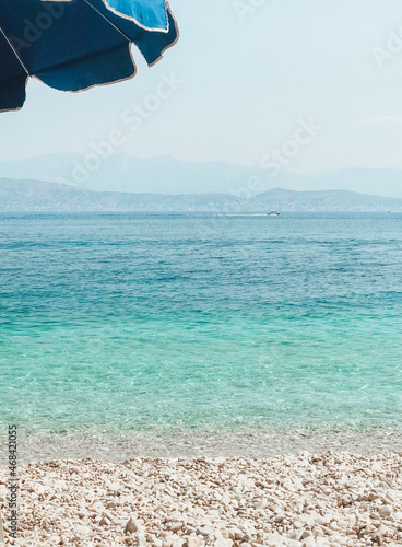 Summer at Kanoni Beach, Kassiopi, Corfu, Greece