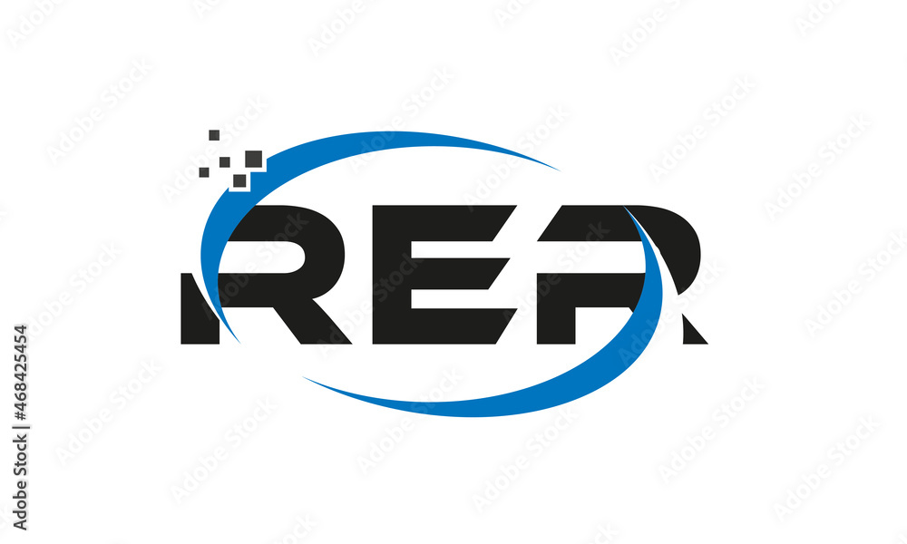 dots or points letter RER technology logo designs concept vector Template Element dots or points letter RER technology logo designs concept vector Template Element