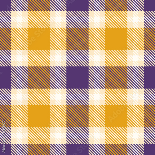 checkered background with purple and yellow stripes, vector illustration.