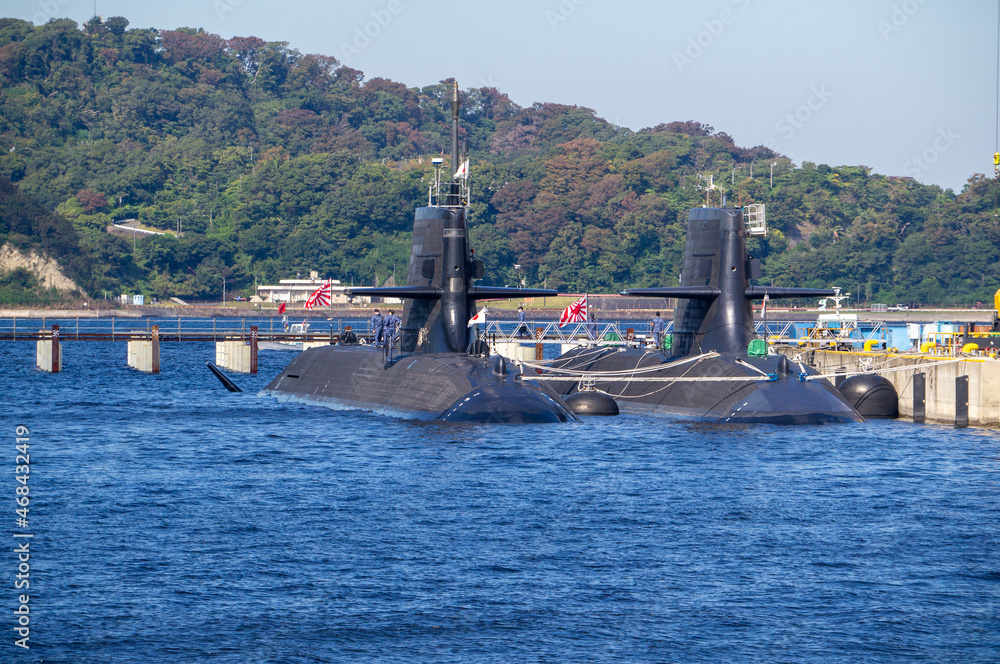 Fototapeta premium 神奈川県横須賀市の港