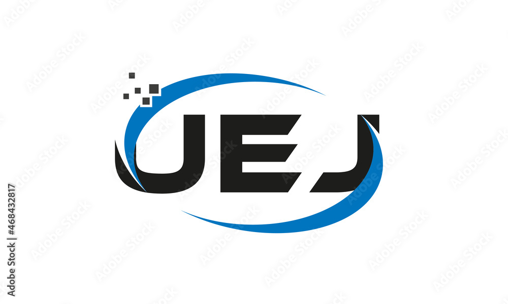 dots or points letter UEJ technology logo designs concept vector Template Element dots or points letter UEJ technology logo designs concept vector Template Element
