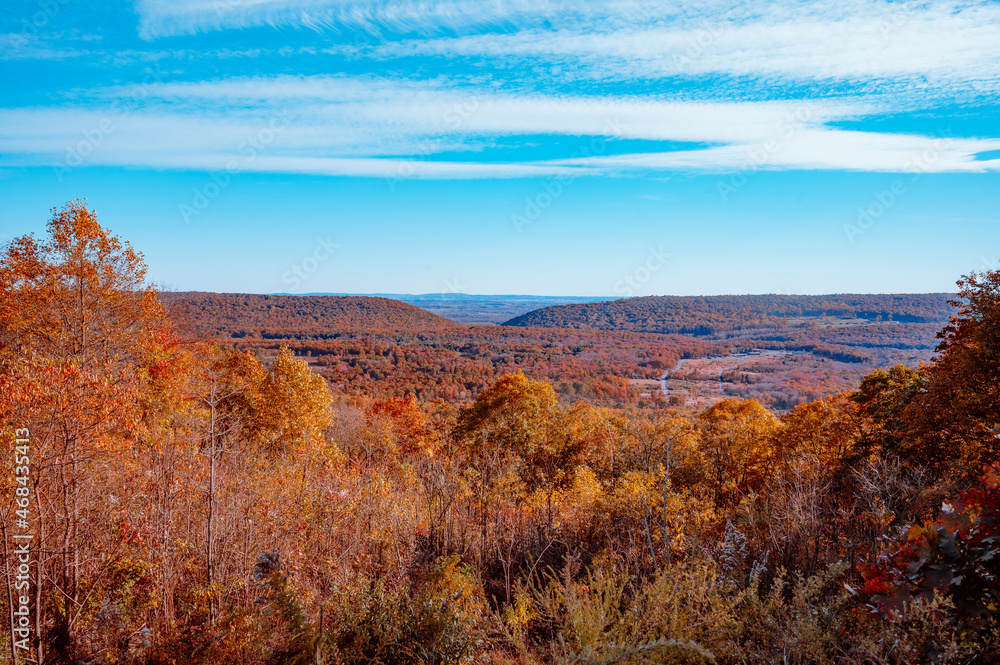 Fall Autumn foliage during October.