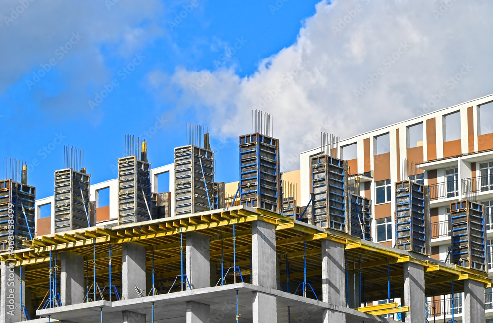 Formwork on construction site Formwork on construction site