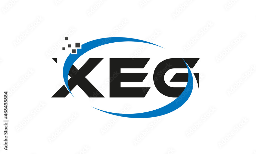 dots or points letter XEG technology logo designs concept vector Template Element dots or points letter XEG technology logo designs concept vector Template Element