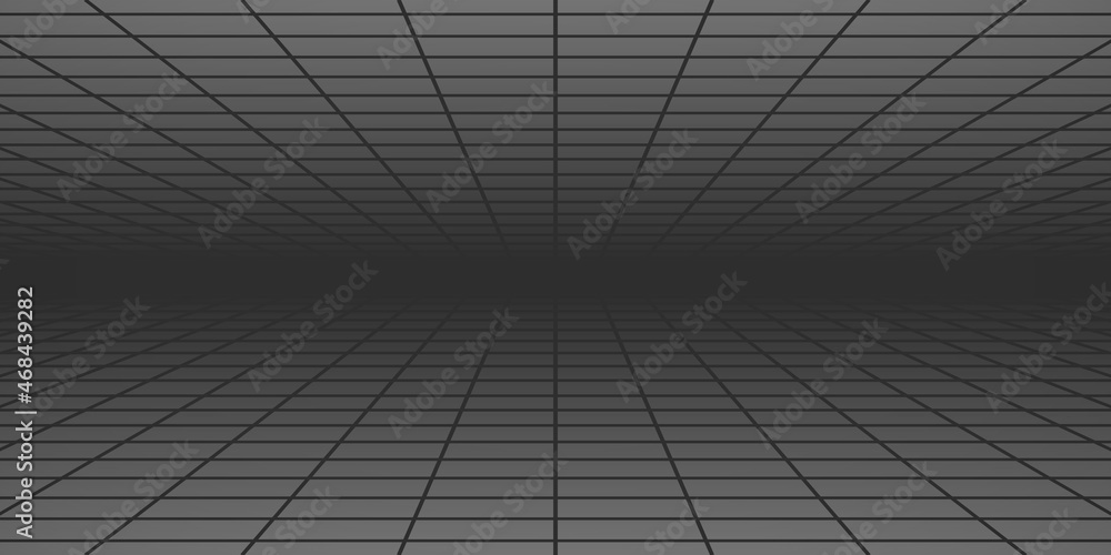 Obraz premium Abstract tiled background with perspective in gray colors