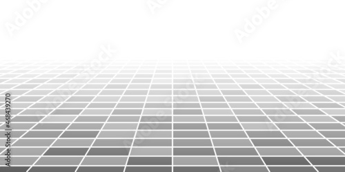 Abstract tiled background with perspective in gray colors