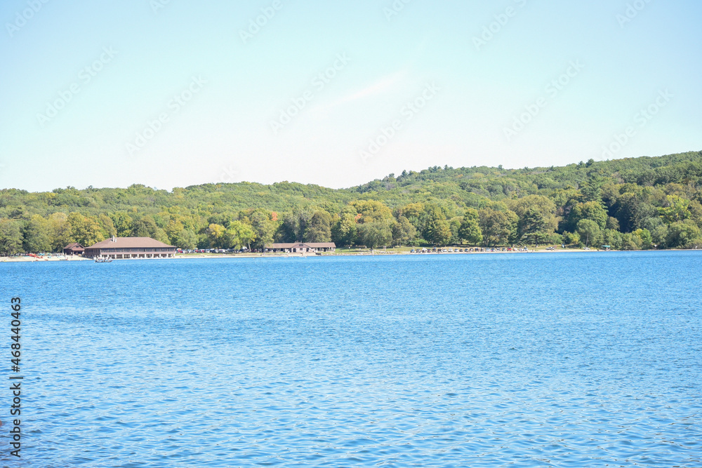 The lake at Devils lake