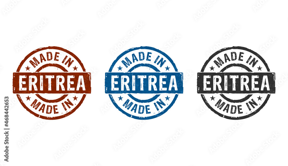 Made in Eritrea stamp and stamping