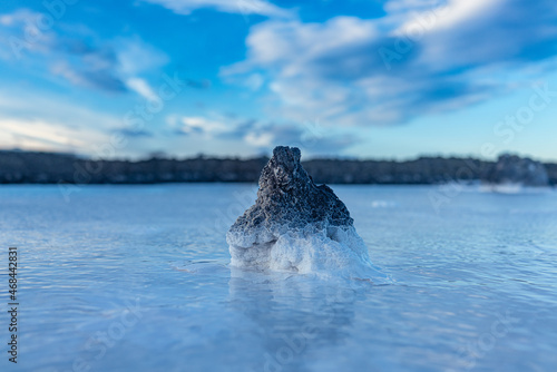 Wallpaper Mural Iceland volcano rock in glacier blue water Torontodigital.ca