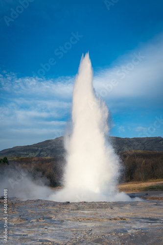 Iceland geyser Strokkur eruption