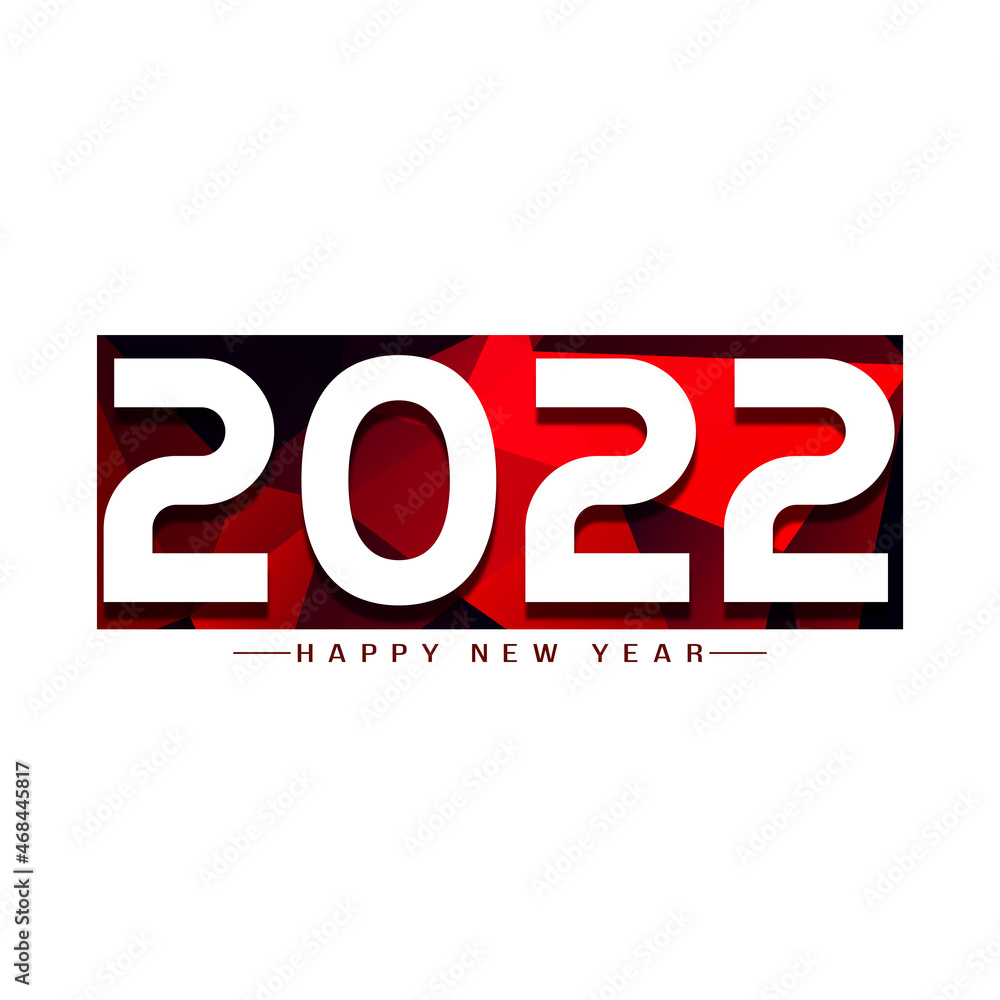 Happy New Year 2022 red geometric block calendar background Happy New Year 2022 red geometric block calendar background
