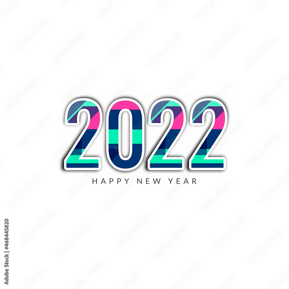Happy New Year 2022 colorful text calendar background Happy New Year 2022 colorful text calendar background