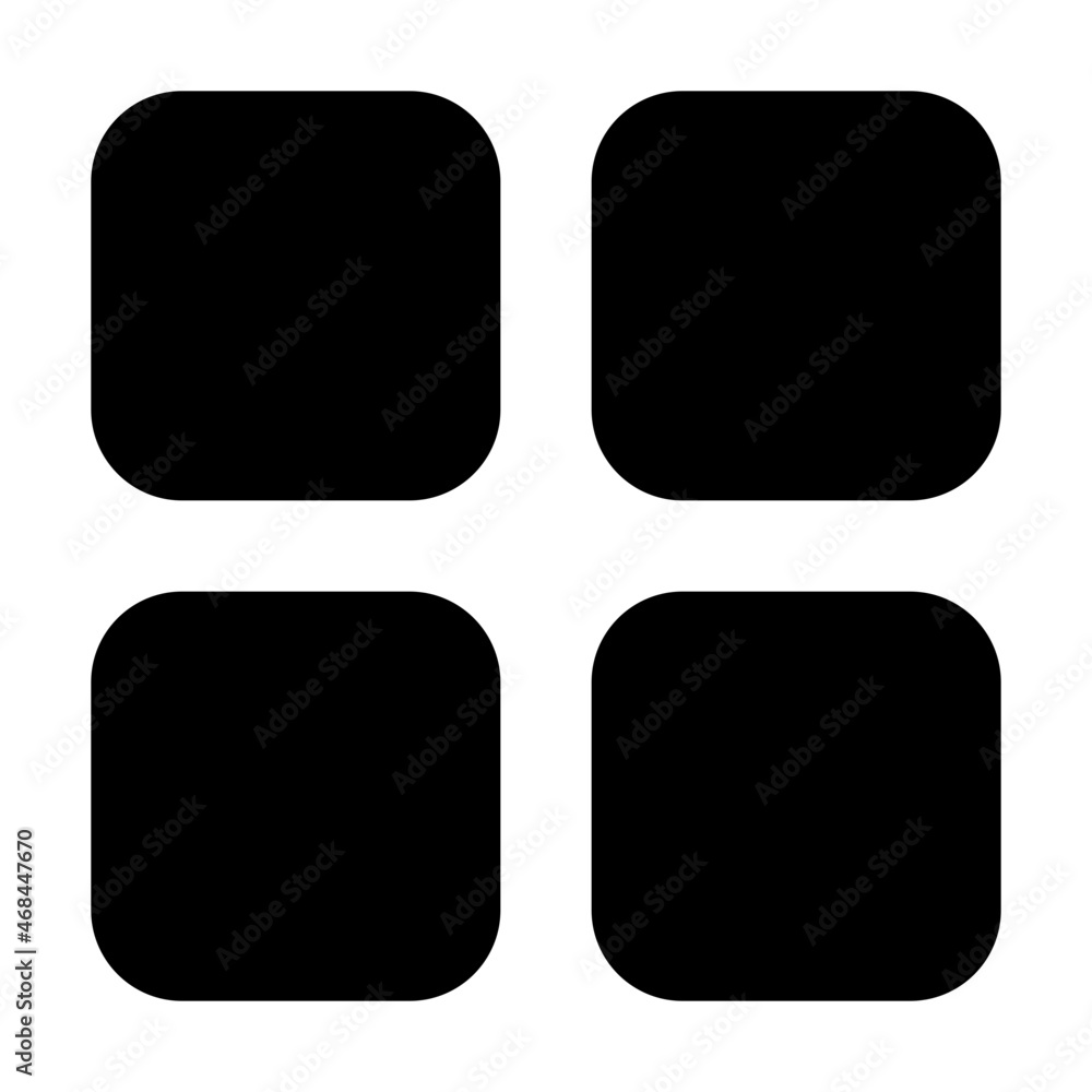 Apps Menu Icon Illustration Apps Menu Icon Illustration