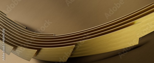 gold wave background 3d pre...
