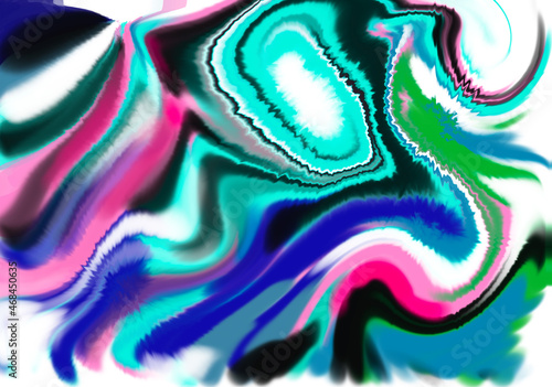 Abstract marble texture. Bright colorful background. Digital art. Liquid style.
