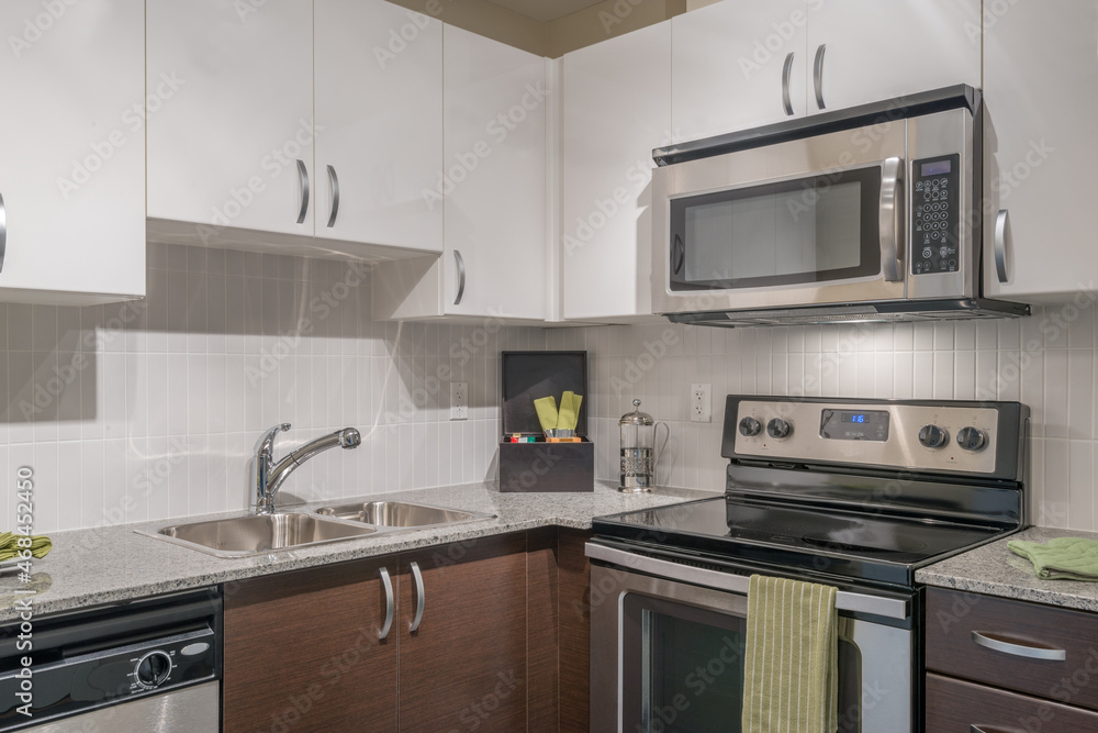 Modern kitchen in luxury house. Modern kitchen in luxury house.