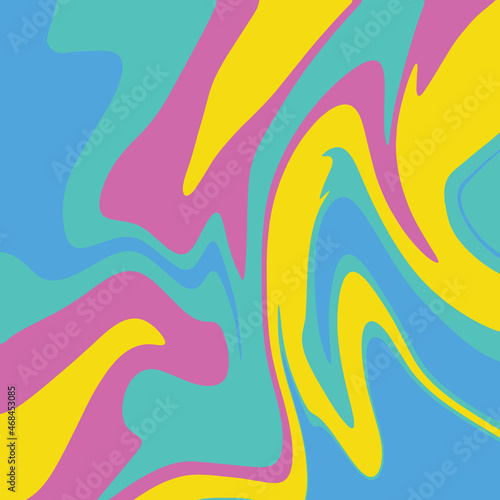 abstract colorful vector pop art marble background with waves