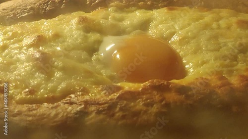 khachapuri in Adjarian baked in the oven