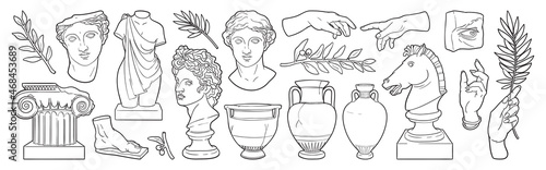 Fotografia Greek ancient sculpture set