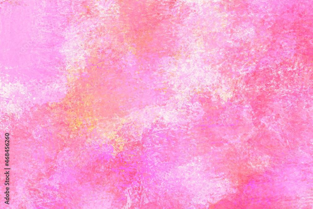 abstract watercolor background with space, trend neon pink colorful monochrome wallpaper perfect for covers, posters, as a template with space for text, light grunge, paint splash, interior painting