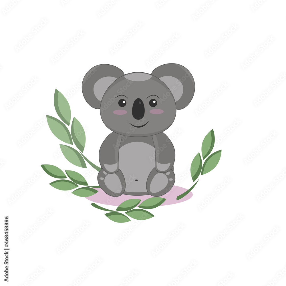 vector illustration of a little koala vector illustration of a little koala