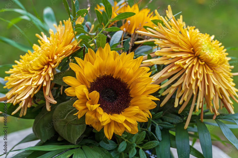 Obraz premium Herbstblumenstrauß