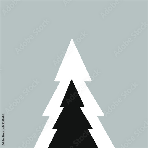 Navidad, arbolito, felices fiestas, arbolito de navidad, árbol negativo, árbol blanco.