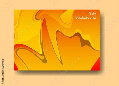Colorful abstract liquid background. Liquid dynamic gradient wave. Liquid marble texture. Vector illustration