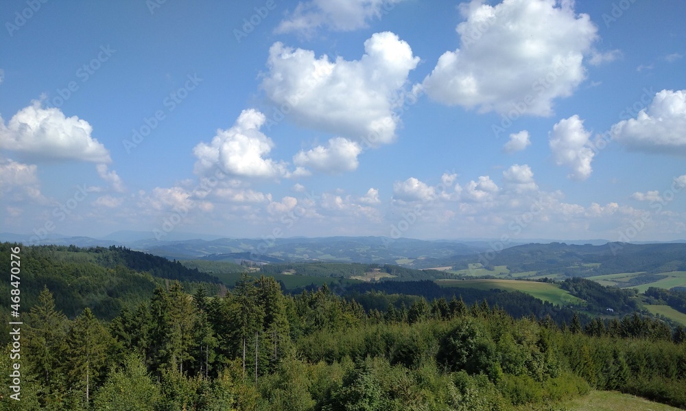 landscape with clouds