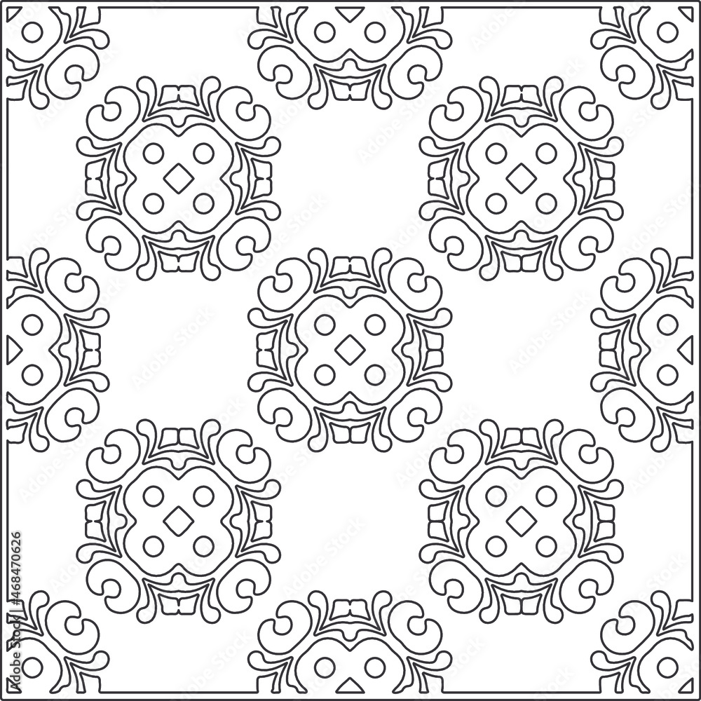 Repeating geometric tiles from striped elements.Modern geometric background with abstract shapes.Monochromatic Repeating Patterns.black and white striped pattern for design.