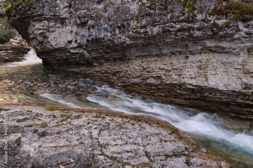 Water rushing through Johnston Canyon © RiMa Photography