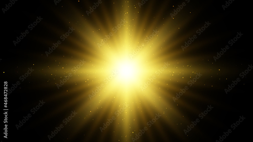 Light effect. Star burst. Gold glitter star or sun. Vector background Light effect. Star burst. Gold glitter star or sun. Vector background
