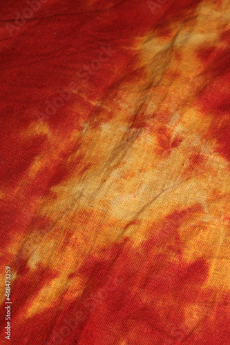 Red and yellow textile psychedelic design close up background high quality big size prints