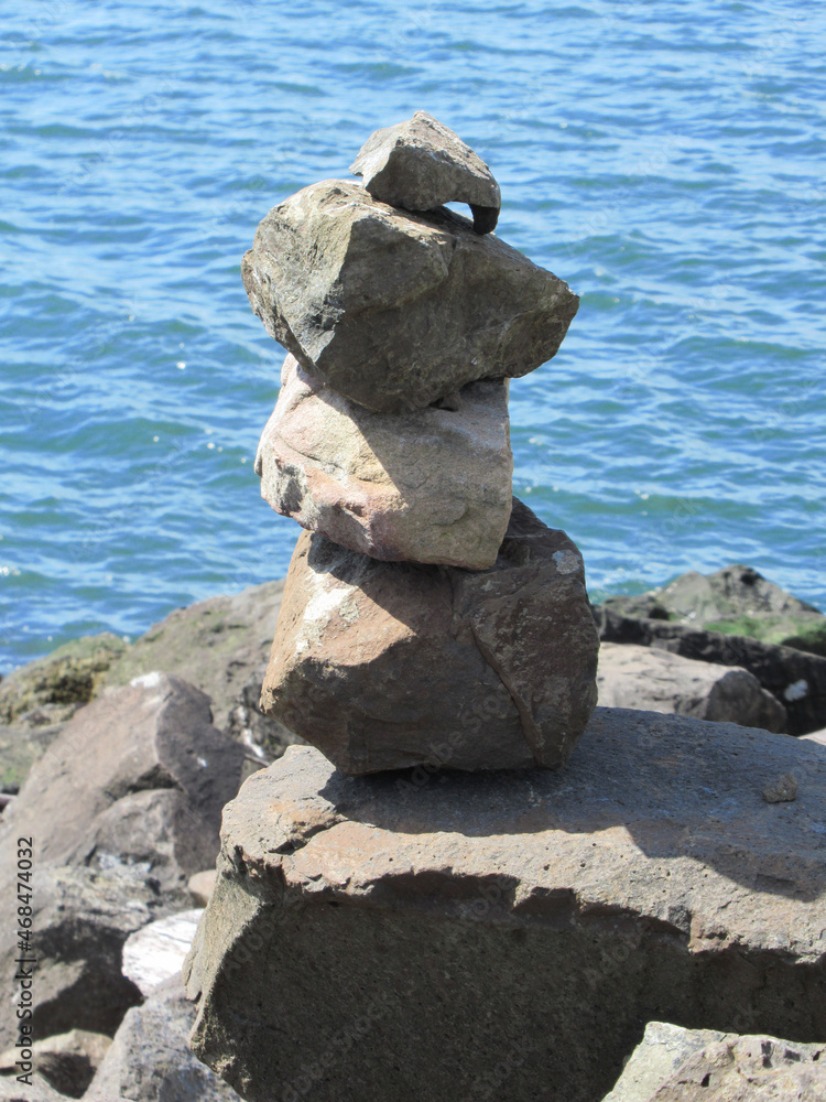 stones on the beach stones on the beach