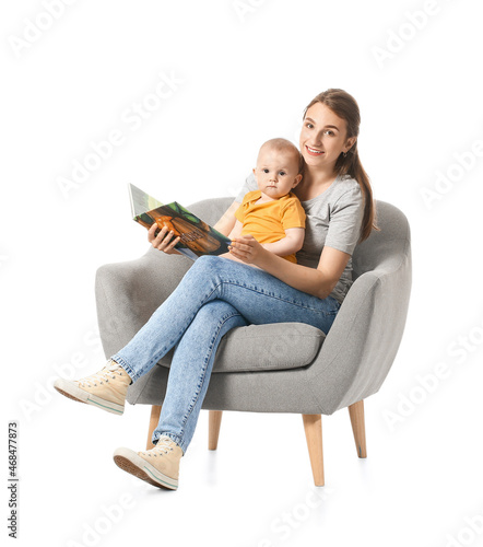 Young mother with little ba...