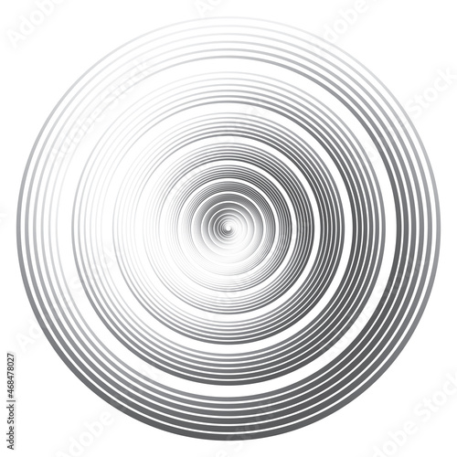 Halftone Vector Spiral Pattern. Design element