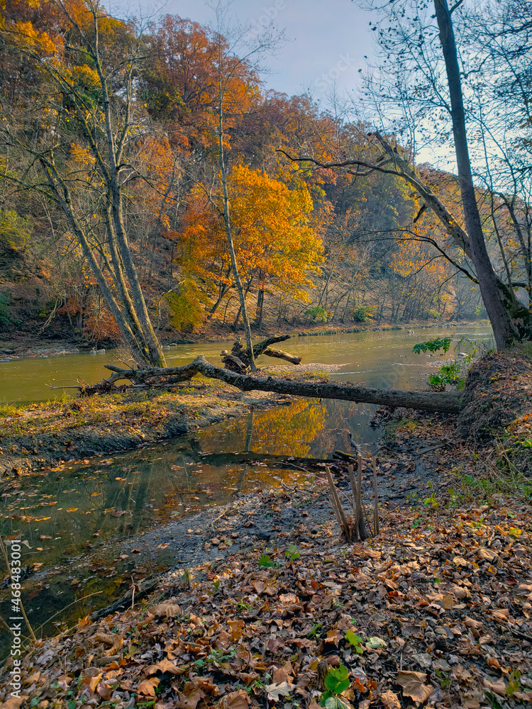 Highbanks Metro park, River Bluff Area, in Autumn, Columbus, Ohio