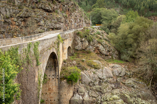 Alvarenga bridge (aka Canelas bridge) over Paiva river, Municipality of Arouca, Aveiro District, Portugal