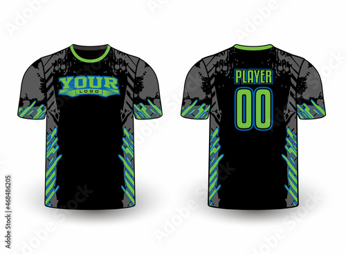 All sports team jersey design with an elegant edgy and wild look for all your casual, fashion, and sportswear