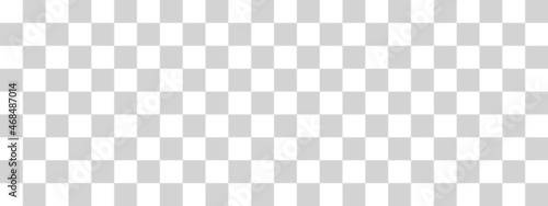 Checkerboard banner. Light grey and White colors of checkerboard. Small squares, small cells. Chessboard, checkerboard texture. Squares pattern. Background.