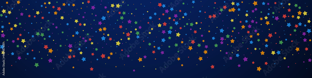 Festive imaginative confetti. Celebration stars. J