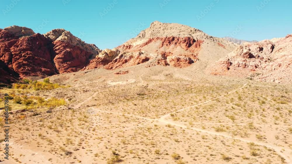 Drone Las Vegas Nevada Mountains Drone Las Vegas Nevada Mountains