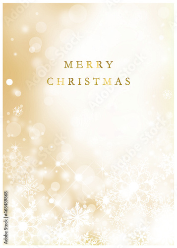 クリスマス_雪の結晶背景